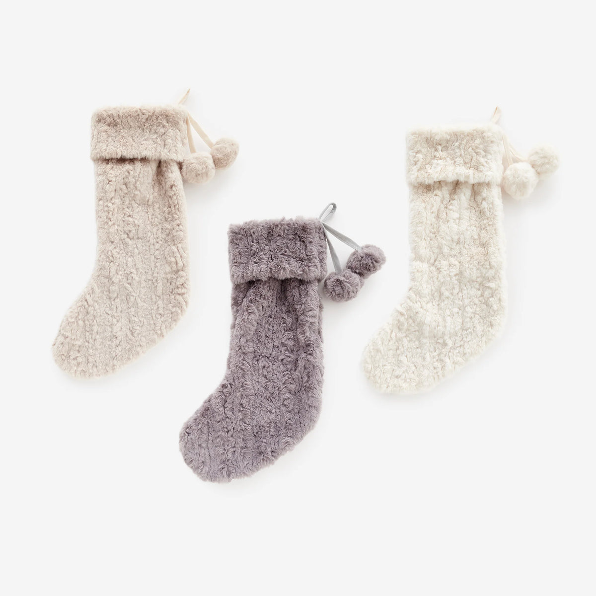 Faux Fur Christmas Stocking