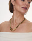 GABRIELLA CHAIN 18" - three in one - GOLD