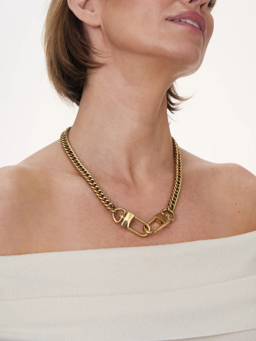 GABRIELLA CHAIN 18" - three in one - GOLD