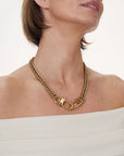 GABRIELLA CHAIN 18" - three in one - GOLD
