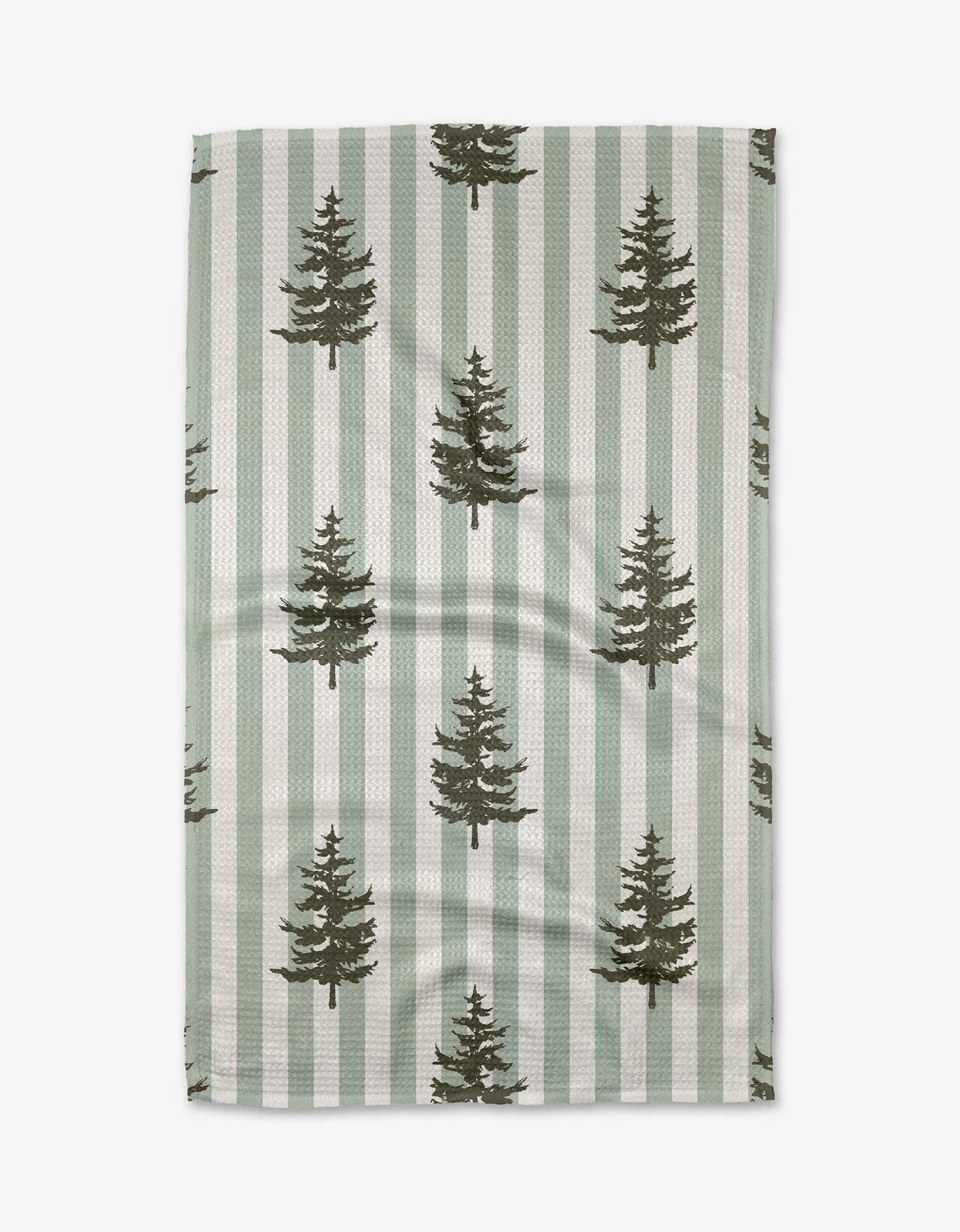 Fir Real Geometry Kitchen Tea Towel made from recycled materials, ultra-absorbent and quick-drying.