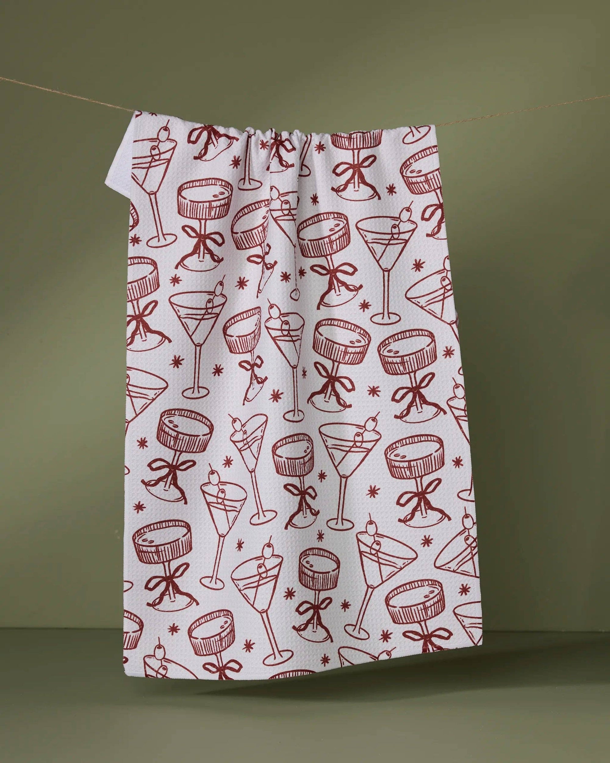 Soiree Geometry Kitchen Tea Towel made from recycled materials with Geoweave fabric for ultra absorbency and quick drying.