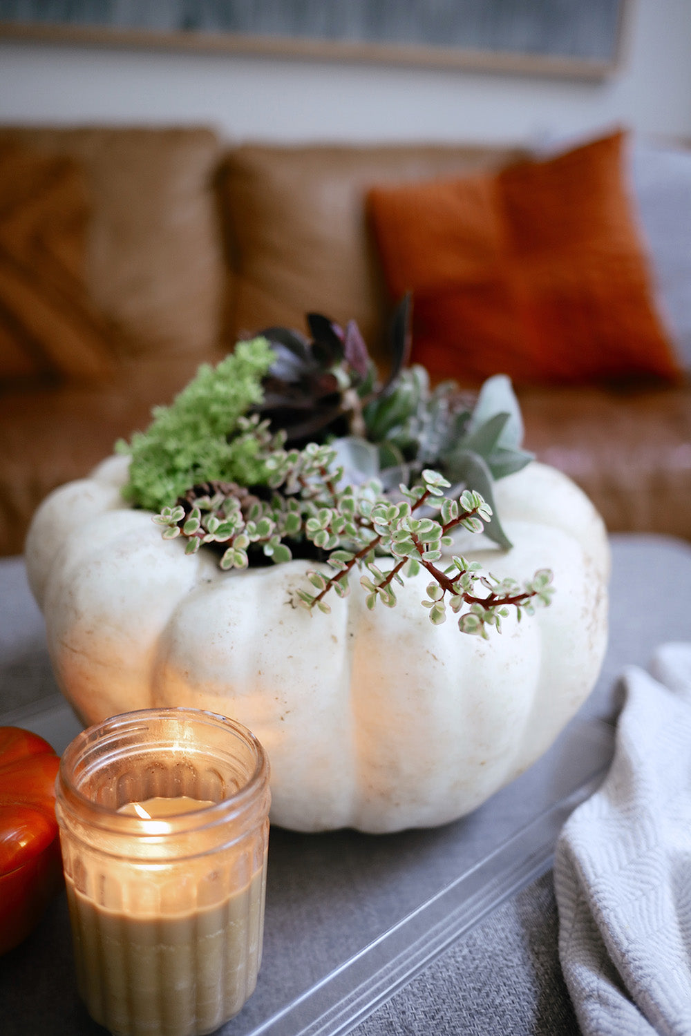 Succulent Pumpkin Centerpiece Workshop