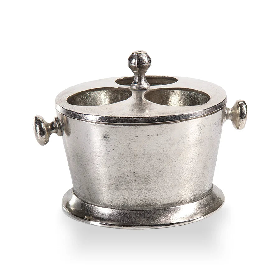 Alloy Three Bottle Wine Holder - Nickel