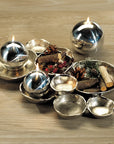 Cluster of Nine Serving Bowls - Nickel