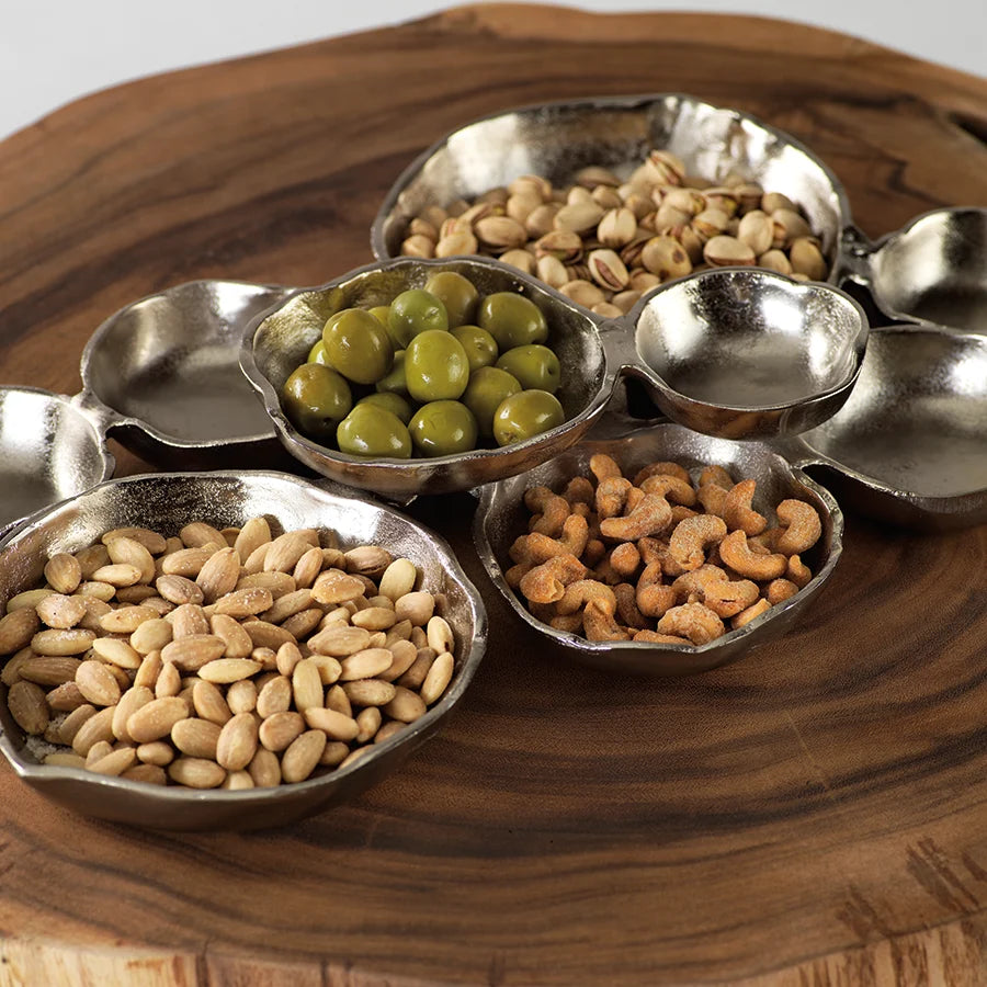 Cluster of Nine Serving Bowls - Nickel