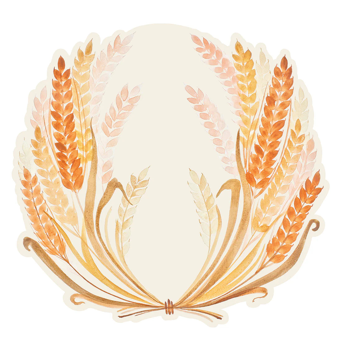 Die-Cut Golden Harvest Placemat – Fall Table Decor &amp; Thanksgiving Setting