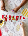 Coloring Summer Treats Placemat - 18 sheets