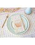 Pink & Gold Awning Stripe Runner - 20" x 25'