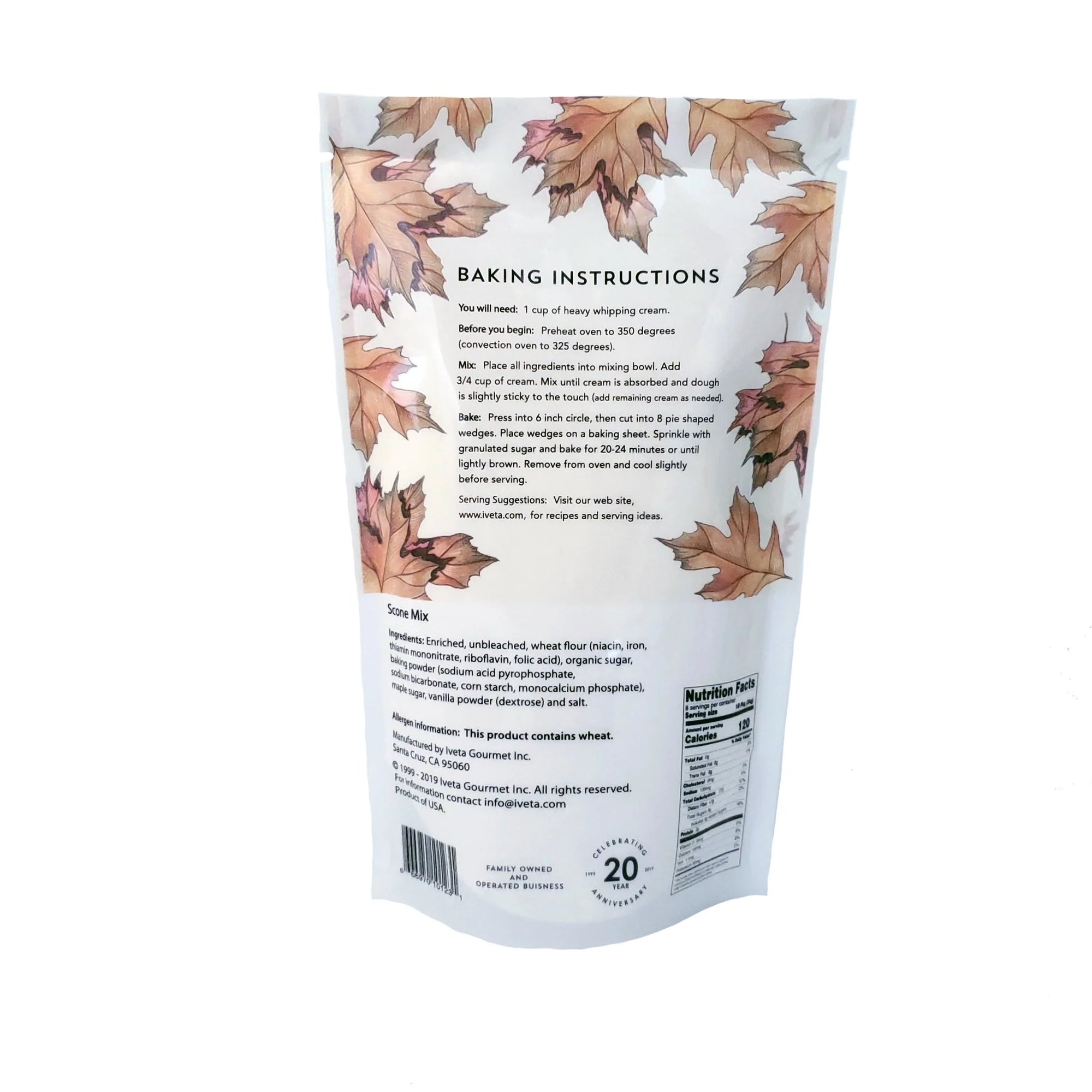 Maple Scone Mix  - Gourmet Baking Mix – Makes 8 Fresh Scones (Copy)