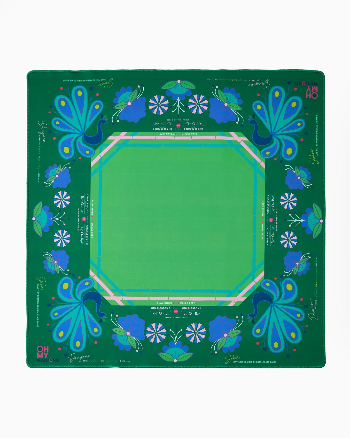 Birdie Green Mahjong Mat
