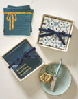Ceramic Npkin Tray - White Flower