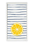 Guest Napkin Tray - Stripe Lemon