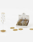 Gold Snowflake Stemware Collars