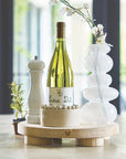 Ceramic Beaded Wine Coaster - Natural