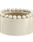 Ceramic Beaded Wine Coaster - Natural
