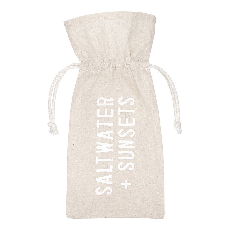 Muslin Wine Bag - Summer Water