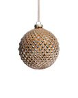 Metallic Glass Ball Ornament - Shiny Gold