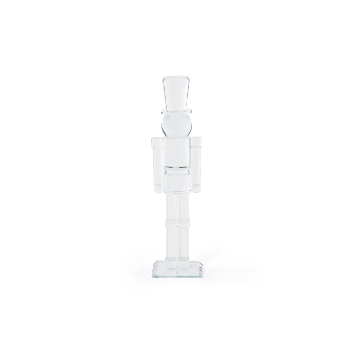 Glass Christmas Nutcracker – 12-Inch Holiday Décor