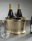 Alloy Three Bottle Wine Holder - Gold