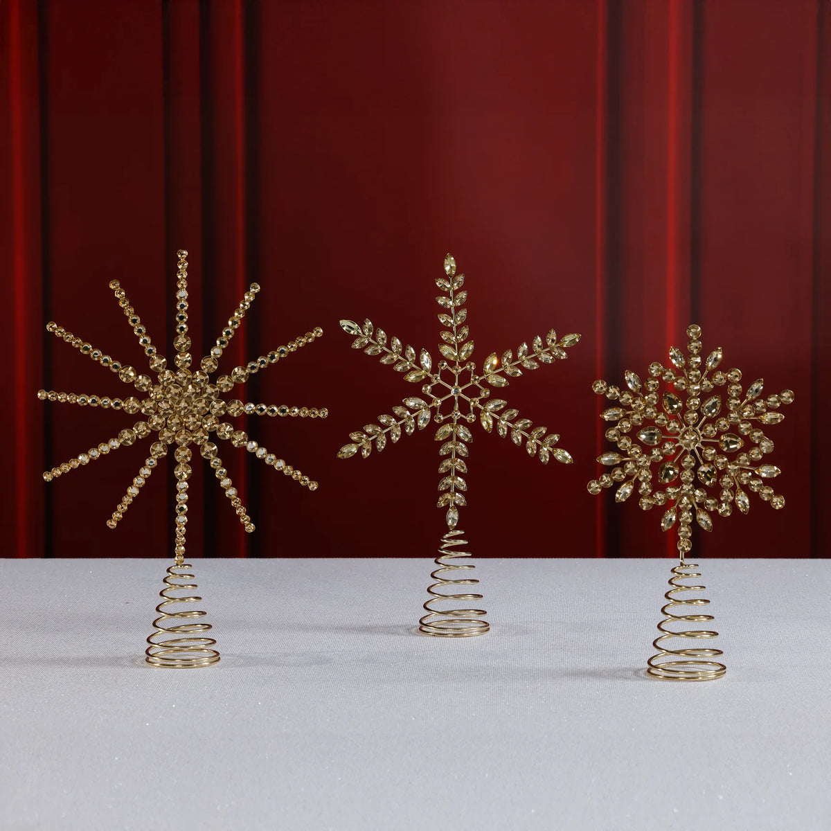 Jeweled Christmas Tree Topper – Small, Medium &amp; Large