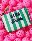 "CLUB PICKLE" LARGE ZIP POUCH, MULTI