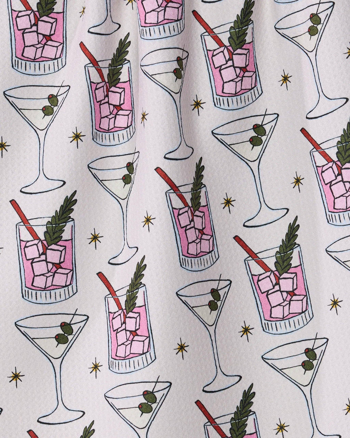 Cocktail Countdown - Geometry Kitchen Tea Towel - Holiday 2026