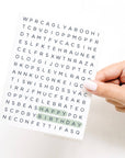 Happy Birthday Word Search Greeting Card