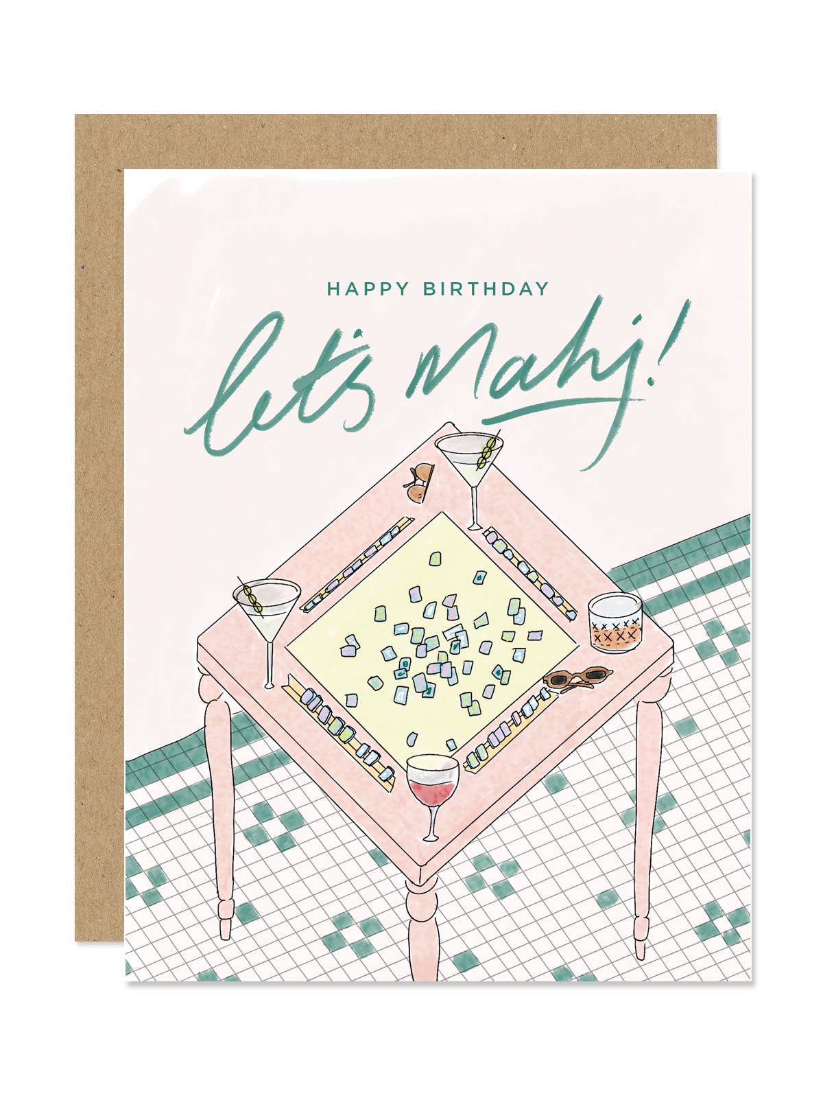 Let's Mahj Birthday Card
