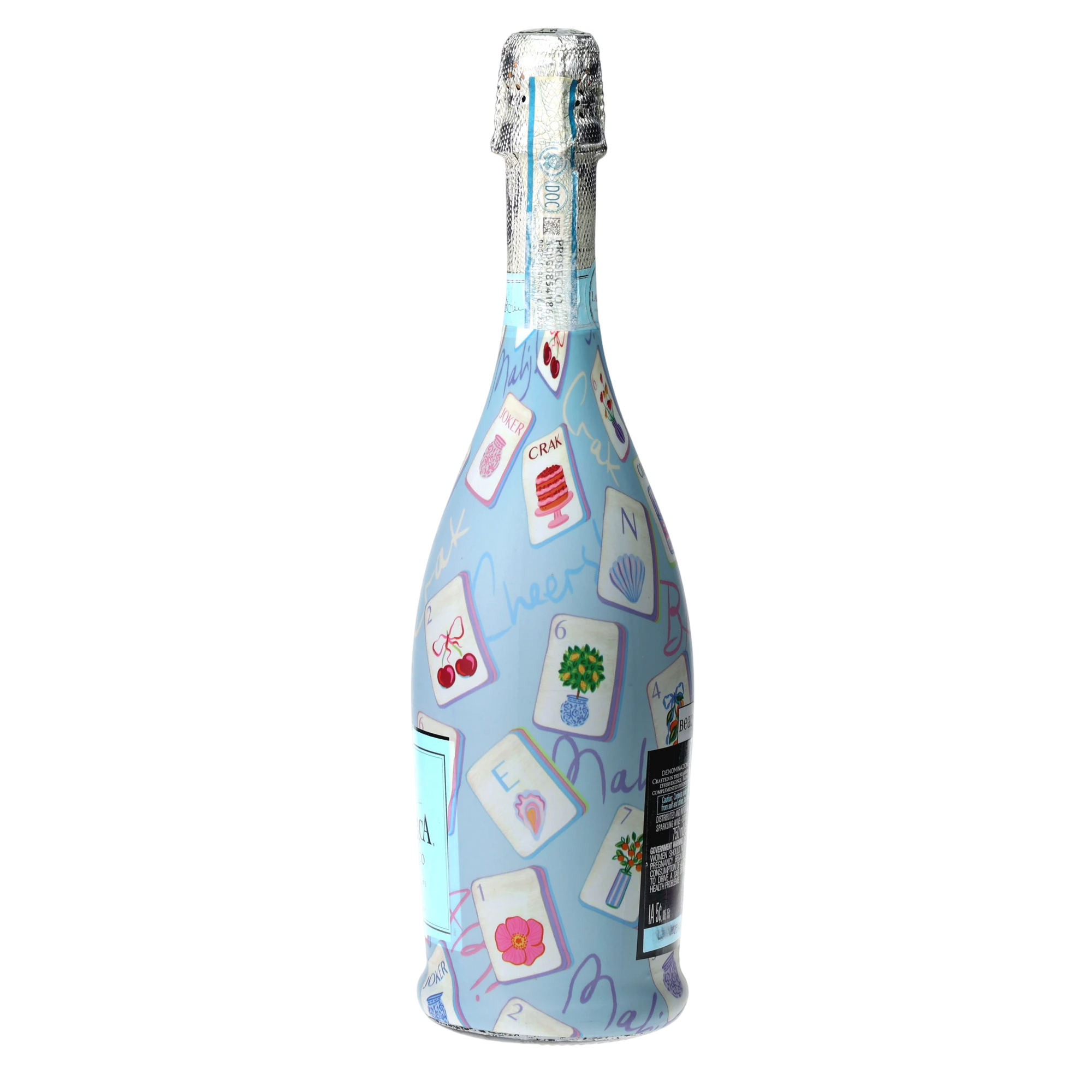 Beau Bottles Pastel Blue Mahjong - Prosecco Collection