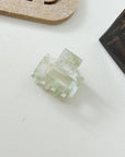Retro Geometric Openwork Acetate Mini Hair Claw Clip