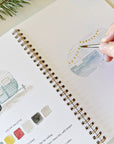 Camping watercolor workbook
