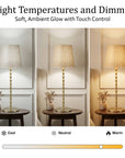 Rechargeable Table Lamp Pleat Shade Taup, Gold Diamond Stem