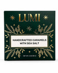 Holiday Handcrafted Caramels with Sea Salt – Green Box, 2 oz