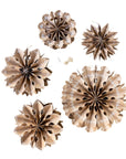 Gingerbread Holiday Fan Set | 3D Christmas Party Decorations