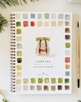 Camping watercolor workbook