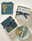 Ceramic Napkin Tray + Napkins - Let's Drink