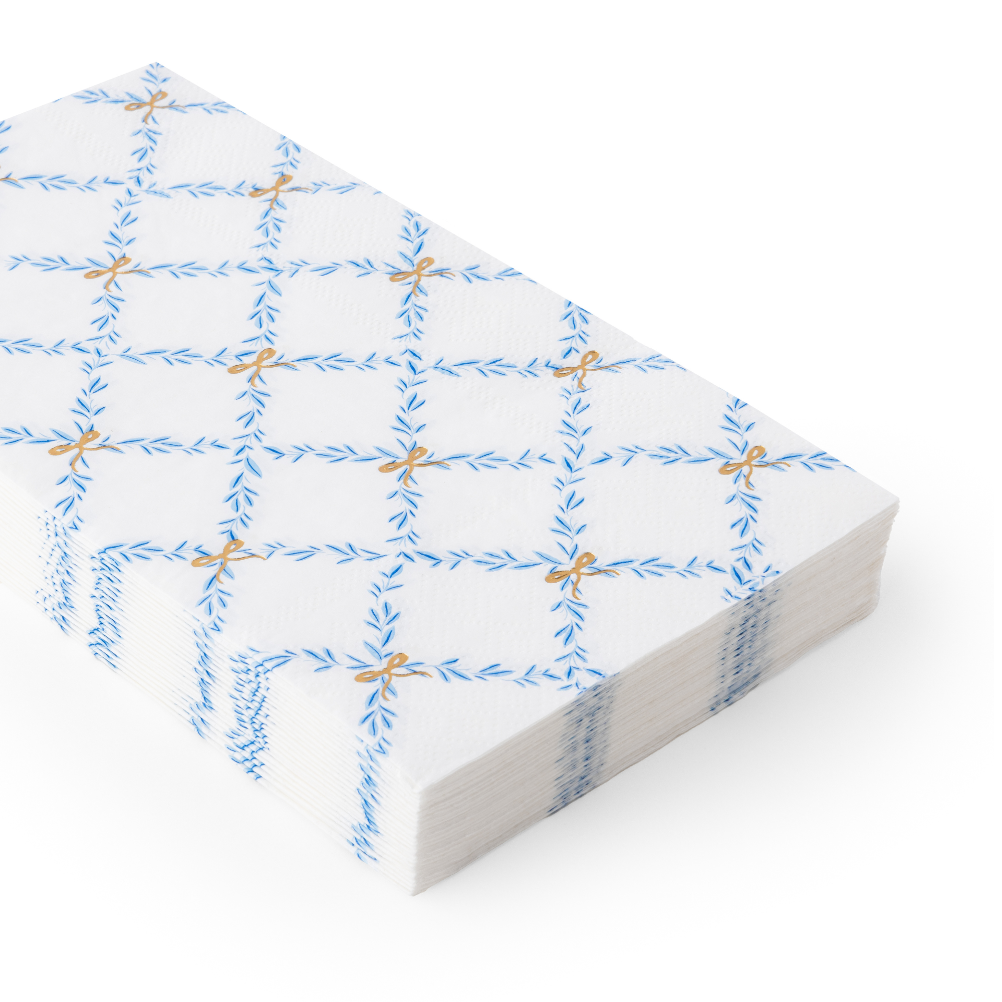 Sky Blue Trellis Guest Towels