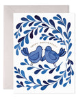 Blue Birds Anniversary Greeting Card