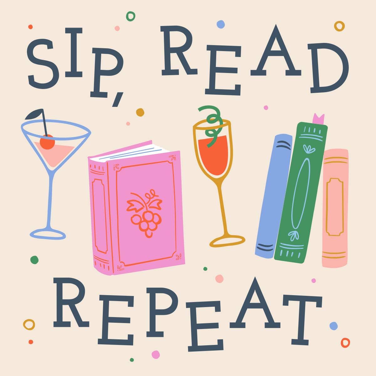 Funny Book Lover Cocktail Napkins