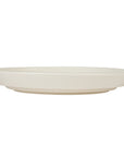 Stoneware Serving Dish with Acacia Wood Pedestal