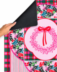 Very Merry Wreath 33"x33" Premium Mahjong Mat