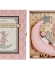 Sweet Dreams Mouse on Moon Plush | Keepsake Nursery Gift & Children's Toy