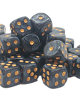 Pearl Drop Dice - Black w/ Gold - SOLD INDIVIDUALLY