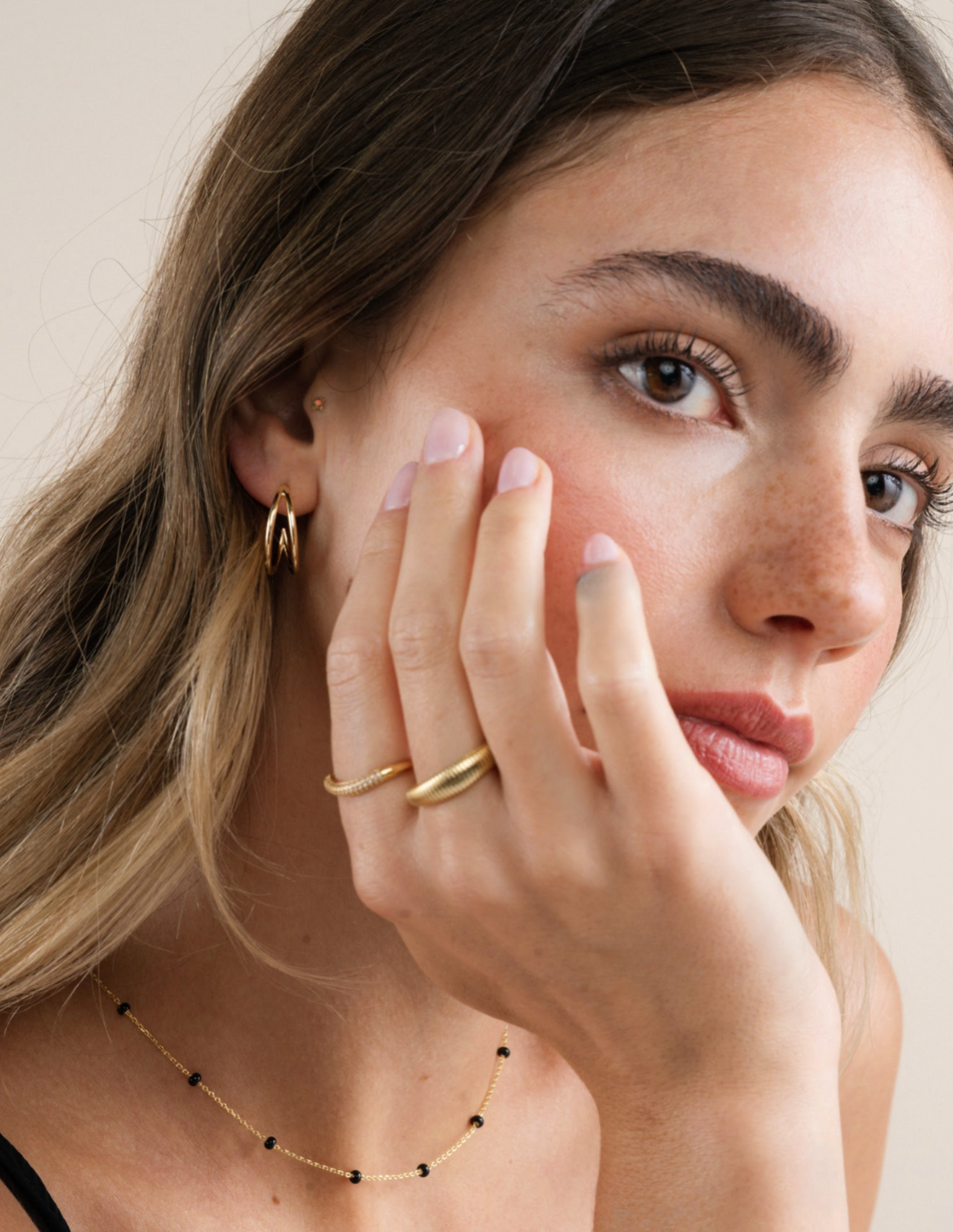 Gold Rings - Ridged