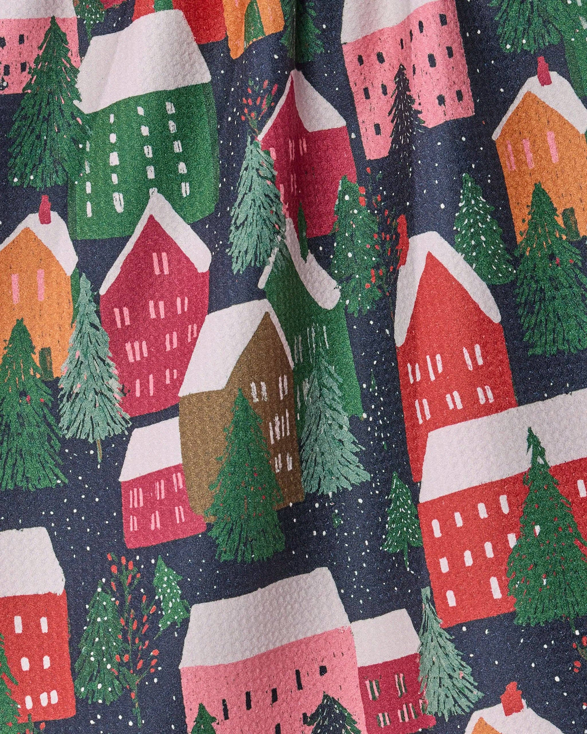 Alpine Village - Geometry Kitchen Tea Towel - Holiday 2026