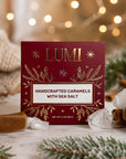 Holiday Handcrafted Caramels with Sea Salt – Red Box, 2 oz
