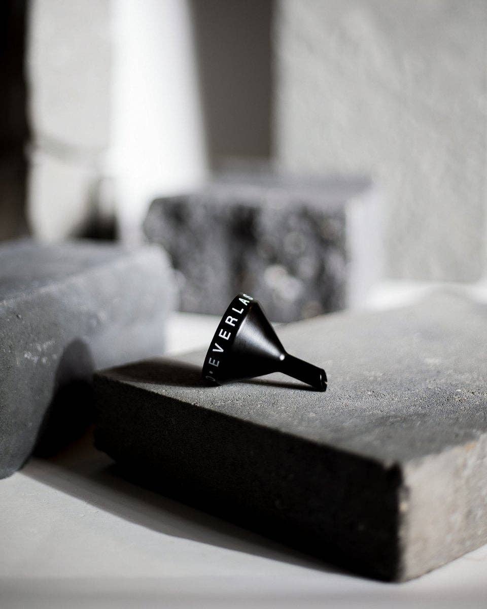 Black Steel Funnel for Pristine Oil