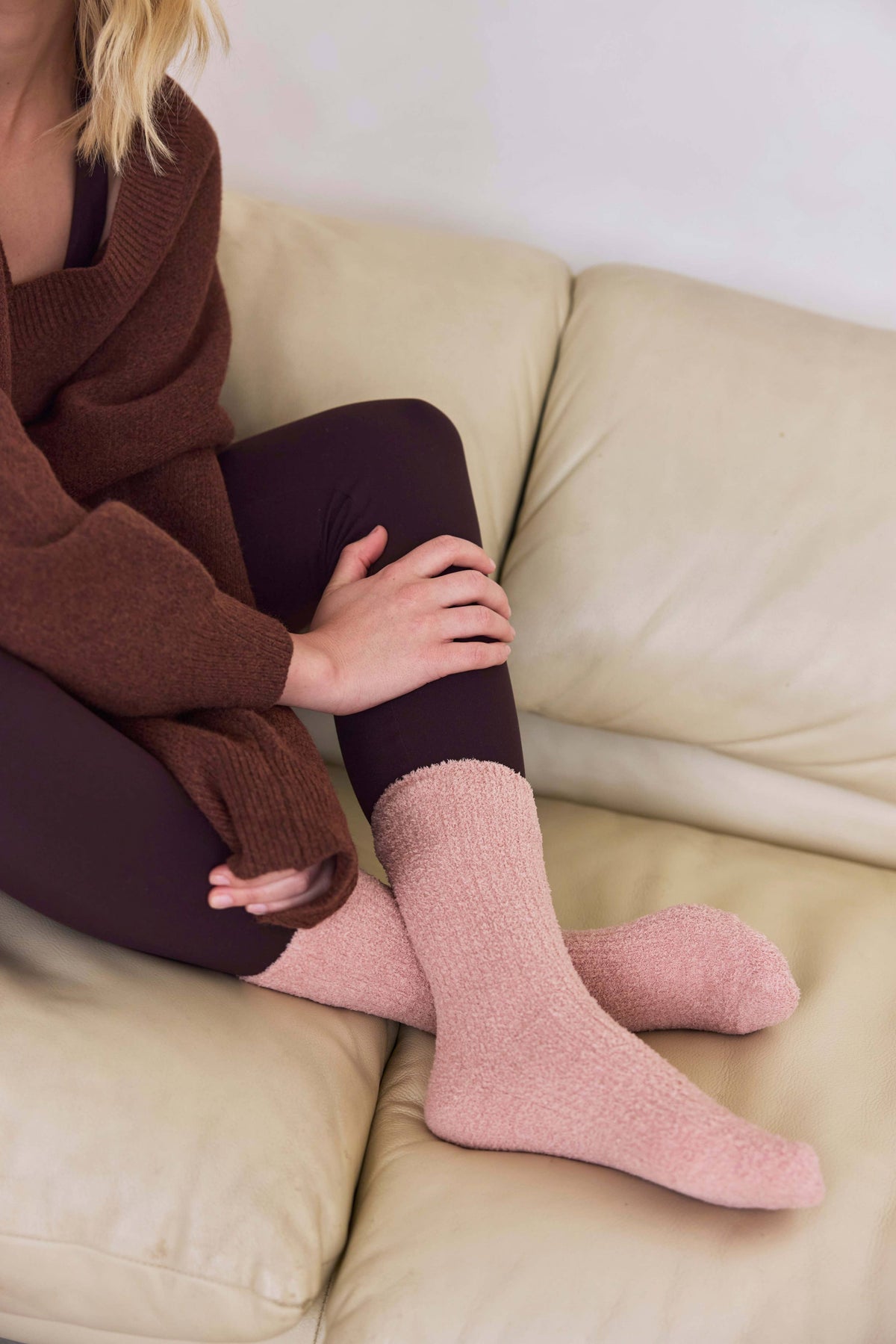 Cosy Socks - 100% Recycled - Muted Pink