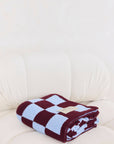 The Teddy Throw - 100% Recycled - Blue Check - FW25